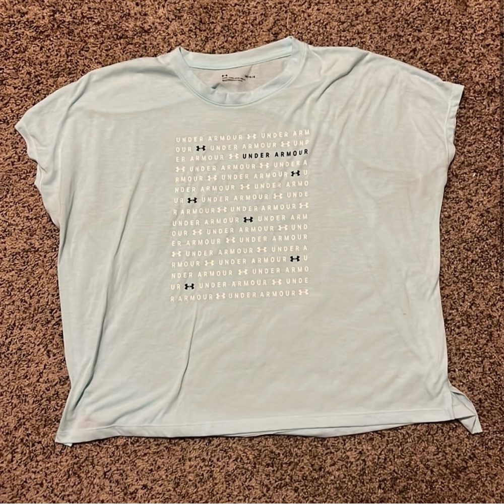 Under Armour Light BlueGraphic Relaxed Short Sleeve Tee